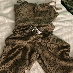 Leopard Print Women's Pajama Set by Blue Moon